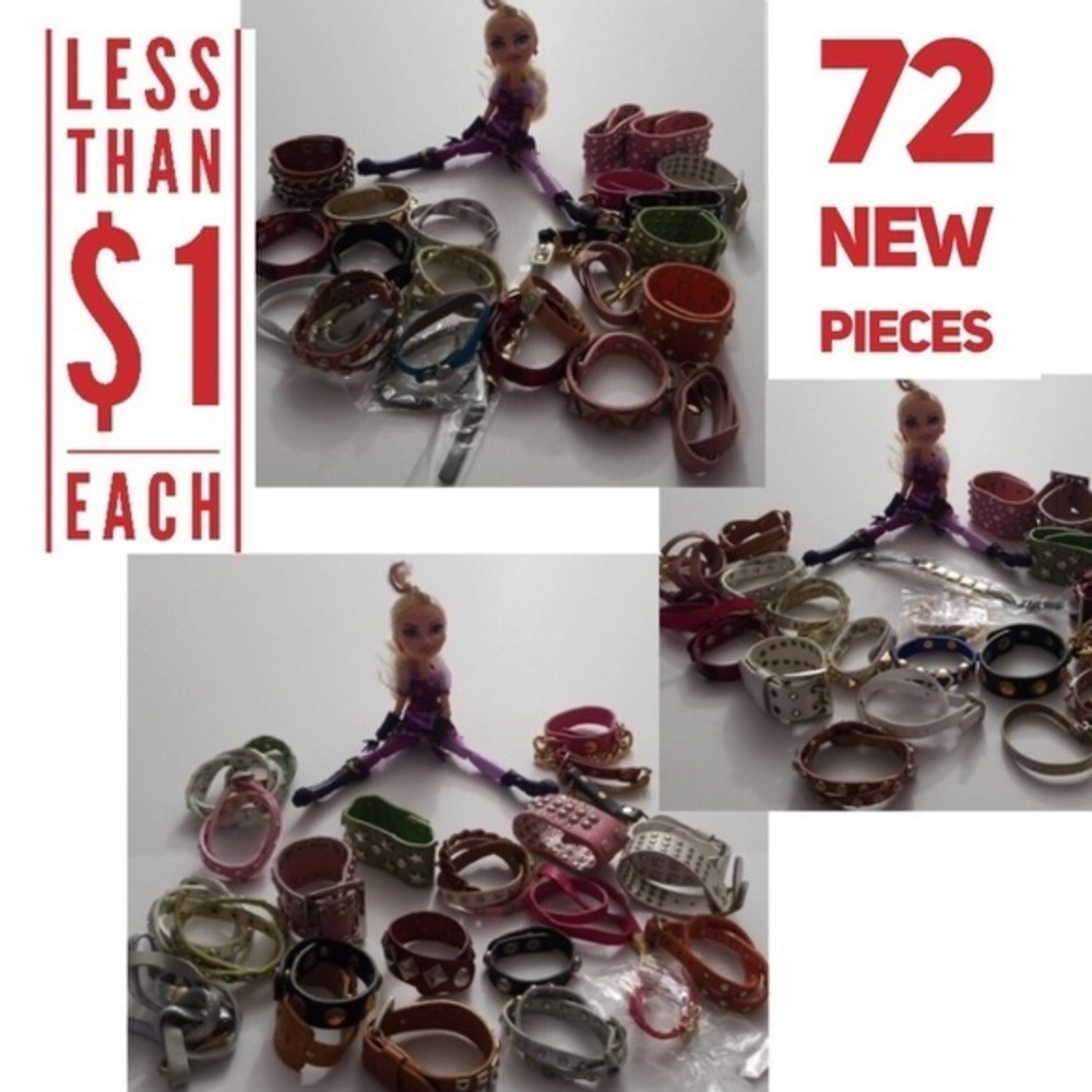 Reseller Lot 72 Brand New Bracelets Real Leather